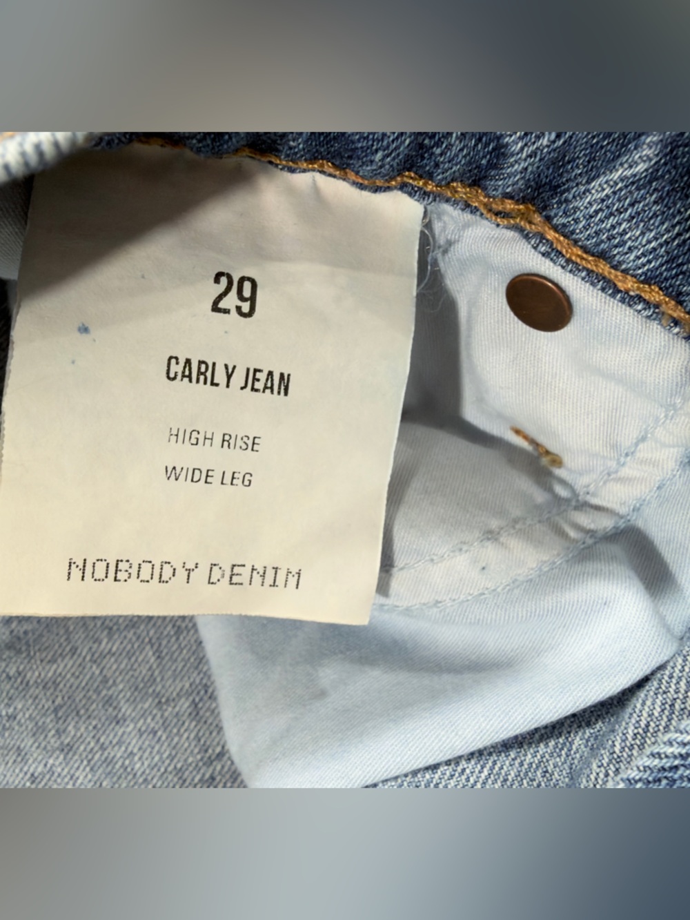 Nobody Denim carly Light Blue High-Rise Wide Leg Jeans - Picture 7 of 14